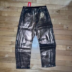 New‎ Collection Metallic Gold Women's Jeans Size M